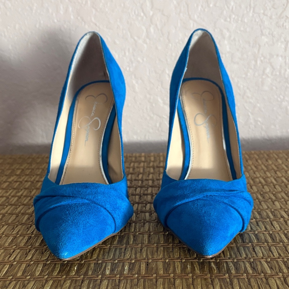 Jessica Simpson Elegant Blue Suede Women's Heels